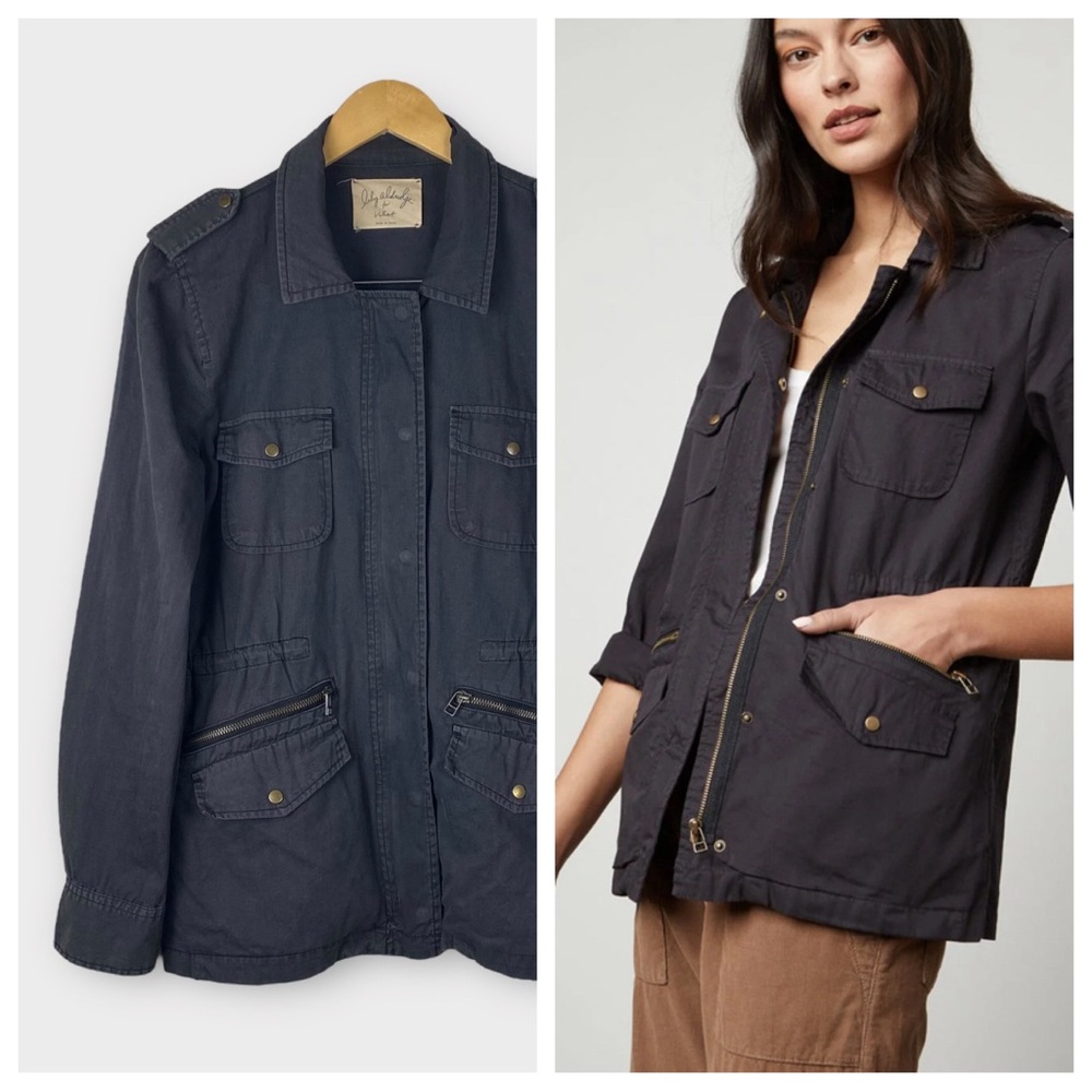Velvet by Graham & Spencer Navy Utility Field Jacket